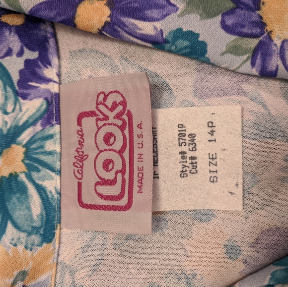 80s Floral Shirtwaist Dress - Picture 11 of 12